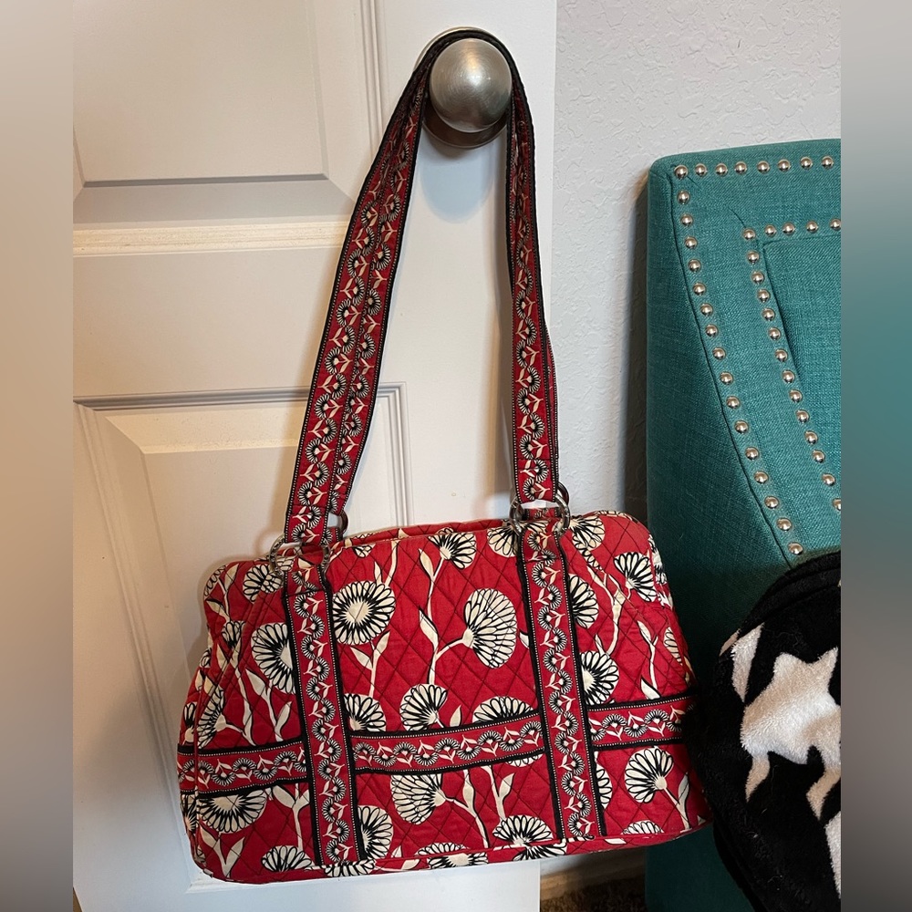 Vera Bradley red/houndstooth shoulder bag